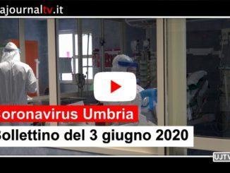 Covid 19, ancora zero nuovi positivi in Umbria il 3 giugno