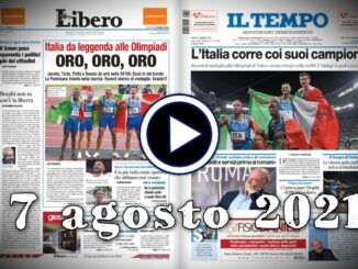 Video rassegna stampa giornali in pdf prime pagine 7 agosto 2021