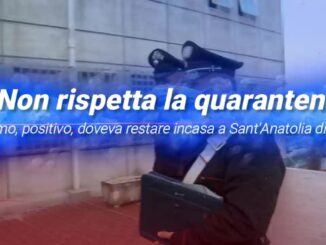 Sorpreso dai Carabinieri, non rispetta la quarantena da Sant'Anatolia