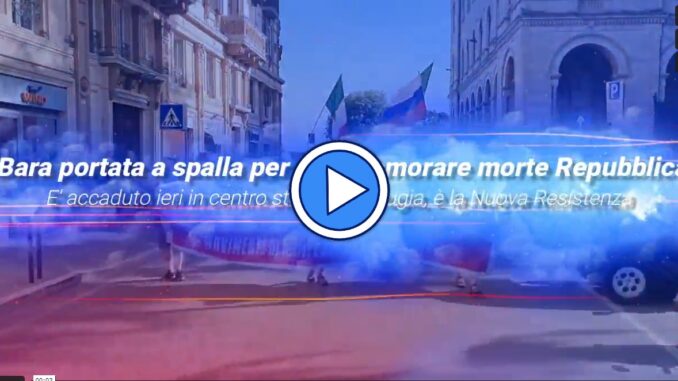 Ieri 2 giugno bara in spalla si è celebrato il funerale della Repubblica
