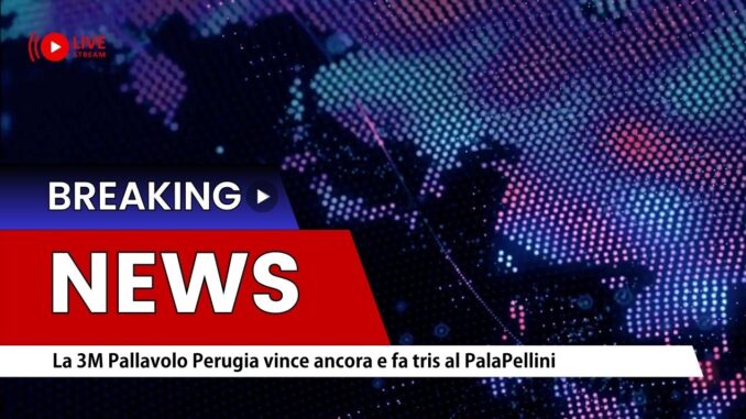 La 3M Pallavolo Perugia vince ancora e fa tris al PalaPellini