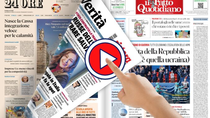 La rassegna stampa da sfogliare edizione del 3 giugno 2023