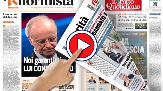 I giornali in televisione, rassegna stampa del 21 giugno 2023