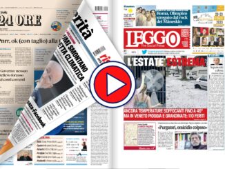 Le prime pagine in tv, rassegna stampa del 21 7 '23