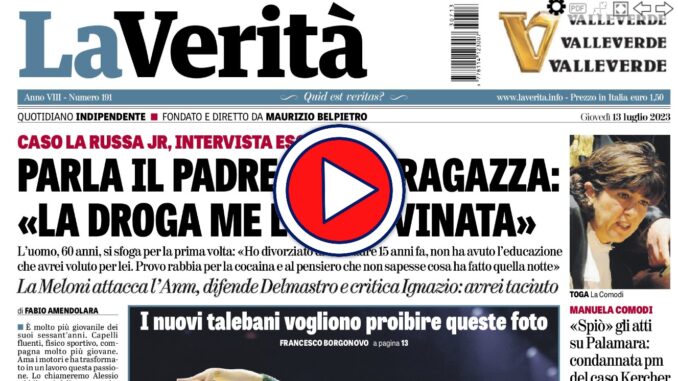 Rassegna stampa in tv 13 luglio 2023 giornali in pdf