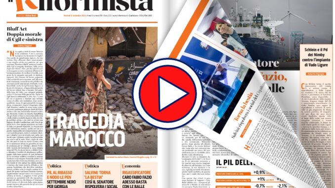 La rassegna stampa in streaming, prime pagine in tv 12 09 2023