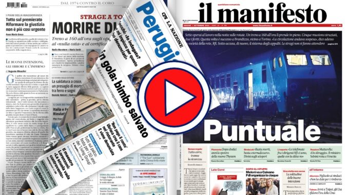 Rassegna stampa del mattino di venerdì del 1 settembre 2023