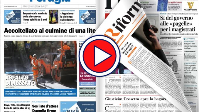 Rassegna stampa Live 28 novembre 2023 le prime di copertina