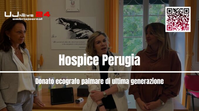 L'Hospice di Perugia riceve un dono tecnologico: un ecografo palmare all'avanguardia