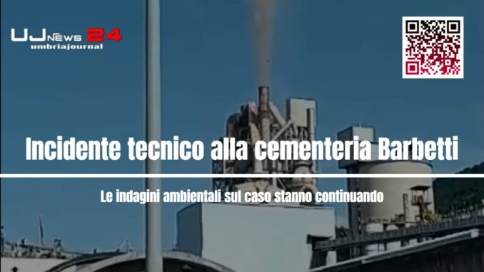 Incidente tecnico alla cementeria Barbetti, risposta rapida e rigorosa