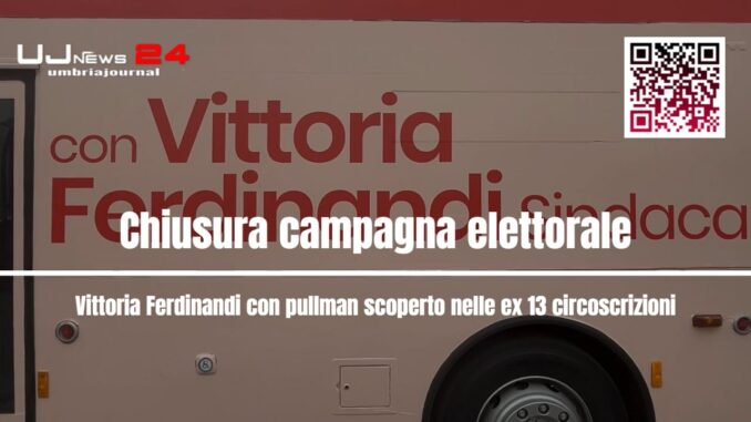 Vittoria Ferdinandi chiude campagna elettorale con bus itinerante