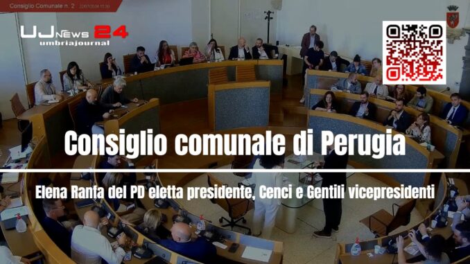 Ranfa Presidente del Consiglio Comunale di Perugia
