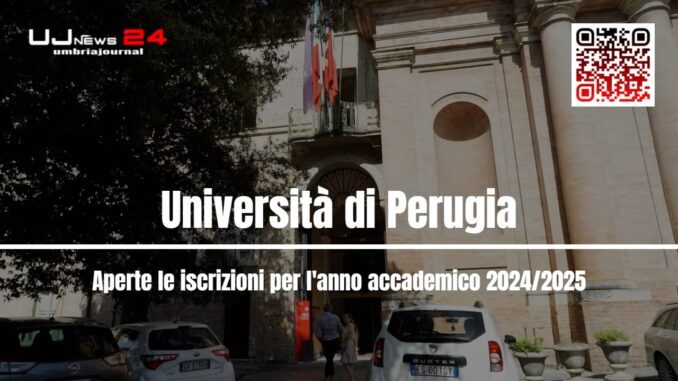 Aperte le iscrizioni all’Università degli Studi di Perugia per l'anno accademico 2024/2025
