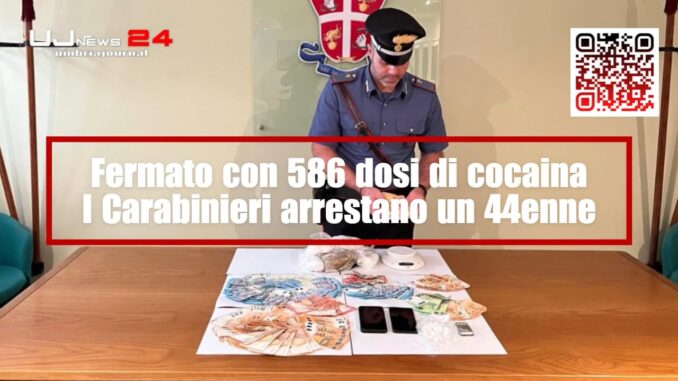 Arrestato 44enne con 586 dosi di cocaina sulla Strada Statale E45