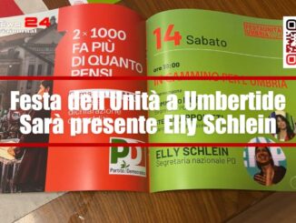 Festa regionale dell’Unità, la segretaria Schlein sul palco con la candidata Proietti