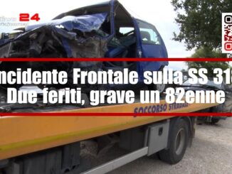 Incidente Frontale sulla SS 318: due feriti, grave un 82enne è in terapia intensiva