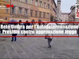 Protesta della Rete Umbra 2020 contro la legge sulla famiglia