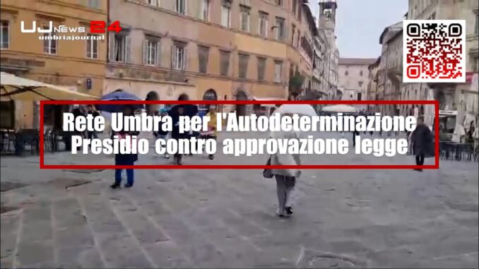 Protesta della Rete Umbra 2020 contro la legge sulla famiglia