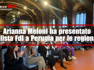 Arianna Meloni e presentazione candidati di FdI regionali in Umbria