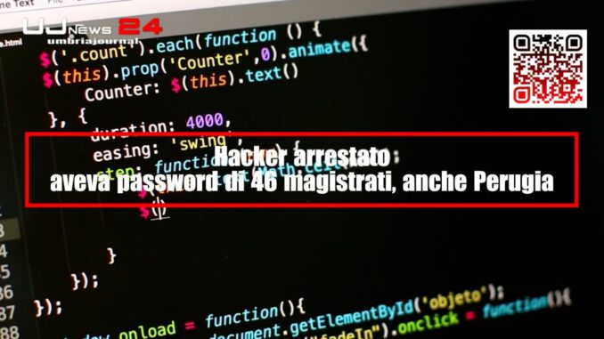 Hacker arrestato, aveva password di 46 magistrati, anche Perugia