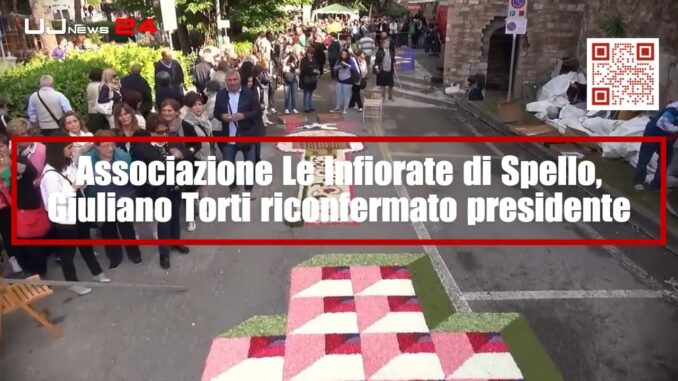 Torti riconfermato alla guida dell'associazione Le Infiorate