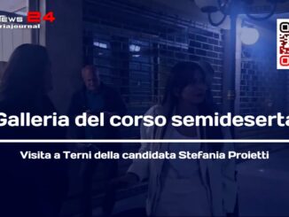 Stefania Proietti a Terni: degrado della Galleria del Corso