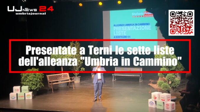 Terni, presentate le sette liste a sostegno di Stefania Proietti