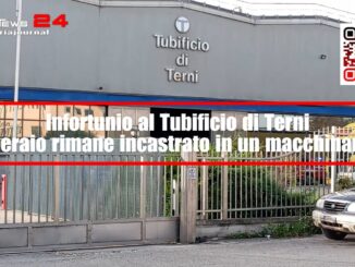 Infortunio al Tubificio di Terni: operaio di 45 anni rimane incastrato in un macchinario
