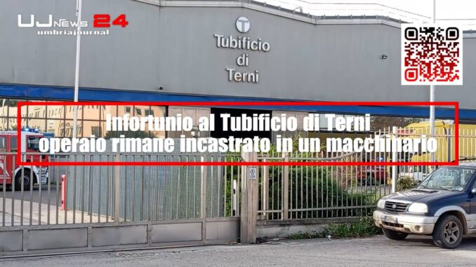 Infortunio al Tubificio di Terni: operaio di 45 anni rimane incastrato in un macchinario