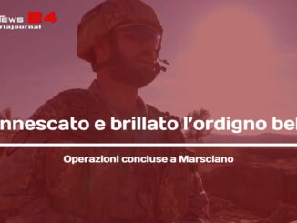 Marsciano, disinnescato e brillato l'ordigno bellico, operazioni concluse