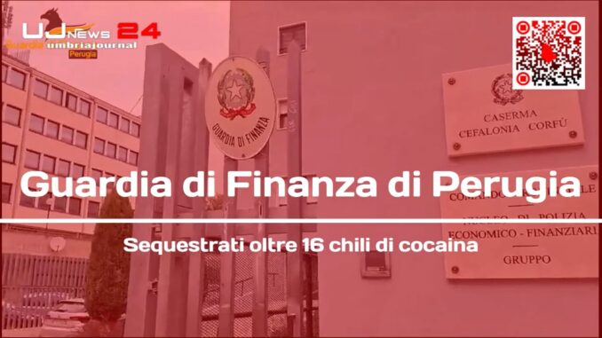 Maxi sequestro di cocaina, 16 kg confiscati a Castiglione del Lago