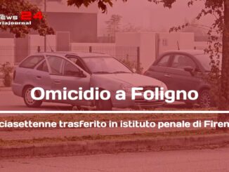 Omicidio a Foligno, il giovane trasferito in istituto penale 