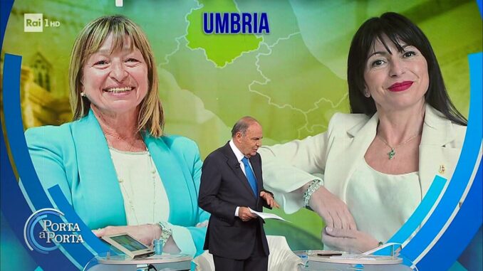 Elezioni Umbria, candidati a Porta a Porta da Bruno Vespa