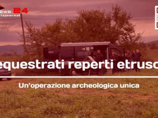 Sequestrati reperti etruschi in un'operazione archeologica unica