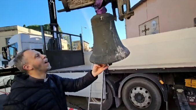 Smontate le campane della Chiesa di San Rocco di Bastia Umbra