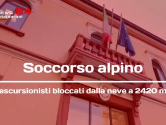 Soccorso alpino, tre escursionisti bloccati dalla neve a 2420 metri