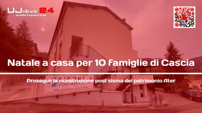 Cascia, consegnate le chiavi di dieci alloggi ricostruiti