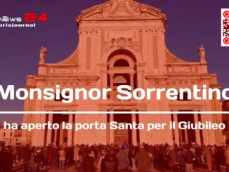 Monsignor Sorrentino ha aperto la porta Santa per il Giubileo