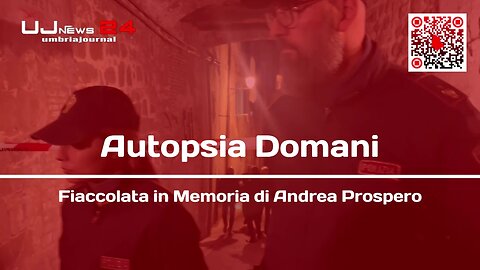 Perugia ricorda Andrea Prospero: fiaccolata e appello all'unità