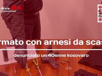 Fermato con arnesi da scasso, denunciato un 40enne kosovaro