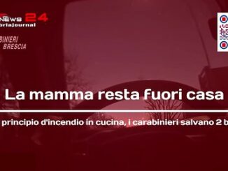 La mamma resta fuori casa, carabinieri salvano 2 bambini