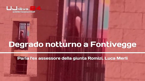 Degrado notturno a Fontivegge sotto il palazzo della Regione