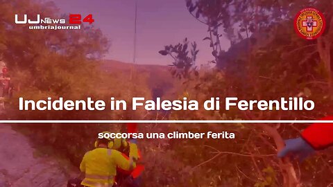 Incidente in Falesia di Ferentillo: climber ferita ed elitrasportata