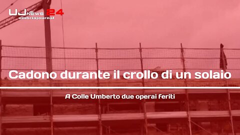 Due operai cadono durante il crollo di un solaio a Colle Umberto, sono feriti