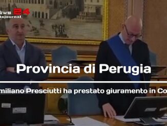Massimiliano Presciutti giura come presidente della Provincia