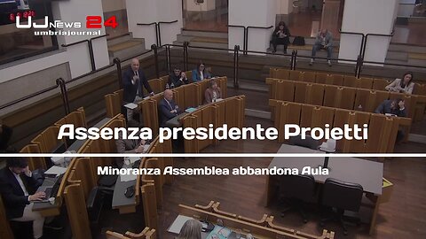 Proietti assente in aula, era a Roma per la sanità