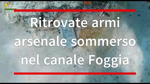 Rinvenute in mare [VIDEO], dalla Guardia di Finanza armi da guerra