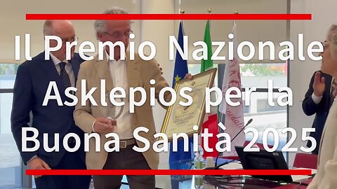 Premio Asklepios 2025 alla Clinica Oculistica di Perugia