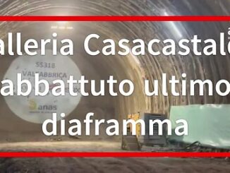 Completato lo scavo della galleria Casacastalda sulla SS318