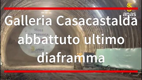 Completato lo scavo della galleria Casacastalda sulla SS318